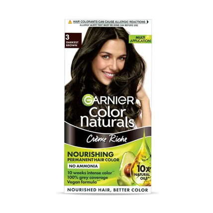 Garnier Hair Colour Naturals Darkest Brown 3